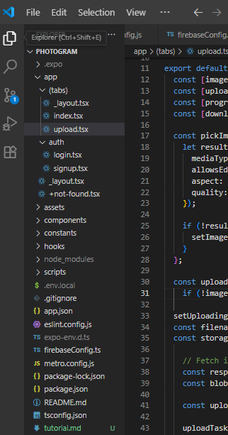 Expected folder structure